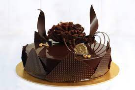 Black chocolate cake